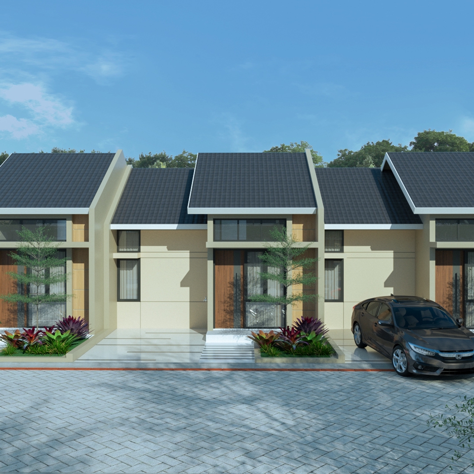 3D & Perspektif - Visualisasi Eksterior Arsitektur Realistis - 7