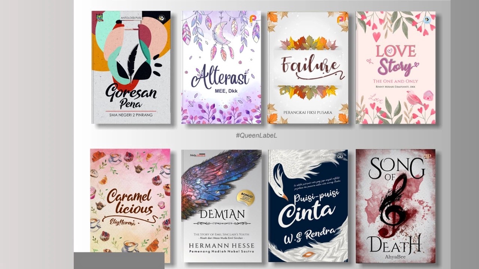 Digital Printing - JASA PERCANTIK BUKU NOVEL (DESIGN COVER BOOK) - 4