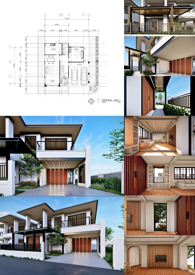 ออกแบบตกแต่งภายในและภายนอก - รับขึ้นโมเดล 3D สถาปัตยกรรม / เขียนแบบ / Render ทัศนียภาพภายนอกหรืภายในใน - 32