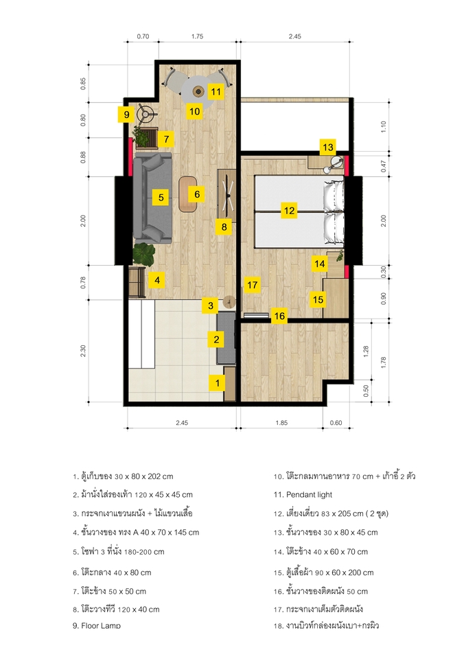 ออกแบบตกแต่งภายในและภายนอก - รับให้คำปรึกษา งานออกแบบตกแต่งภายใน บ้าน/คอนโด Airbnb ร้านค้า คาเฟ่ ฯลฯ - 27