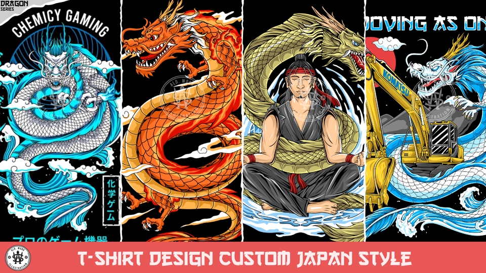 Desain Kaos & Motif - DESAIN KAOS CUSTOM JAPAN STYLE / MECHA - 7