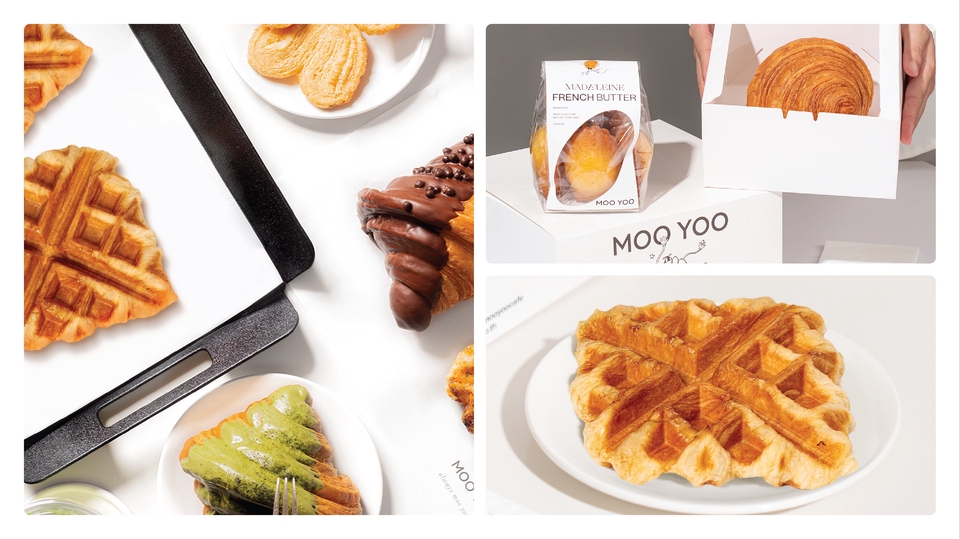 ออกแบบ Corporate Identity สวยหรูดูดี Moo Yoo ขนมอบ CI Branding