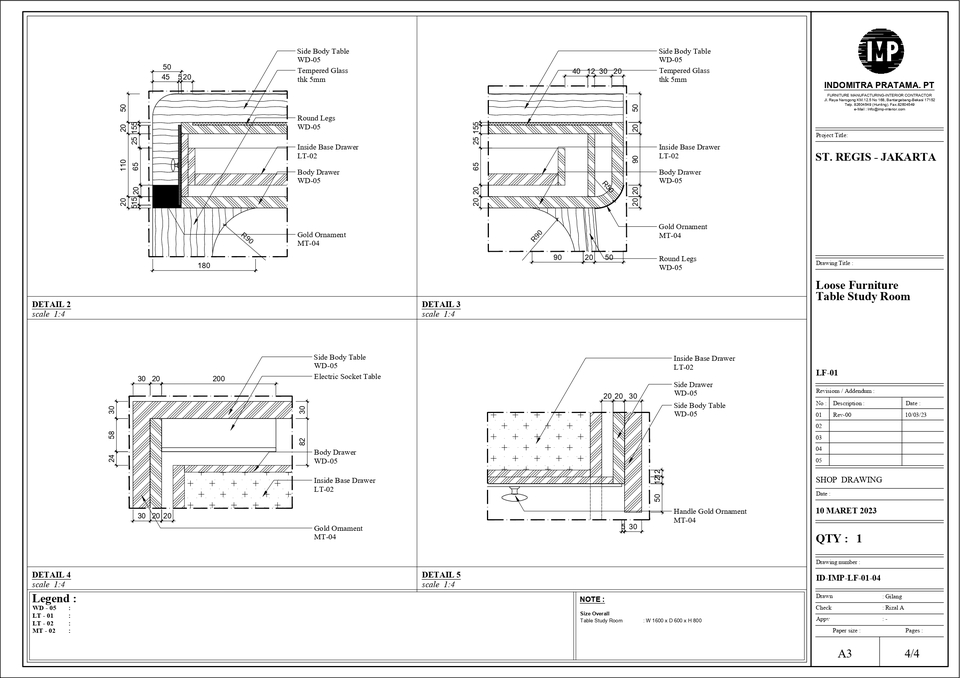 CAD Drawing - SHOP DRAWING INTERIOR Profesional & Hasil Cepat - 5