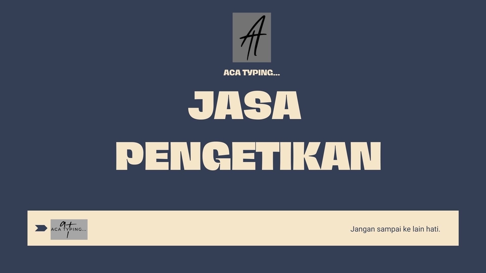 Pengetikan Umum - JASA MENGETIK ANTI RIBET - 1