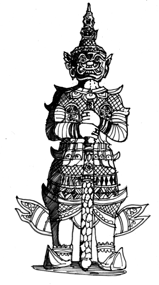 วาดภาพประกอบ - รับเขียนภาพประกอบลายเส้นสถาปัตยกรรม - 11