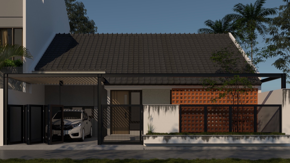 Jasa desain exterior 3d, desain rumah minimalis modern, jasa arsitek rumah, desain rumah.