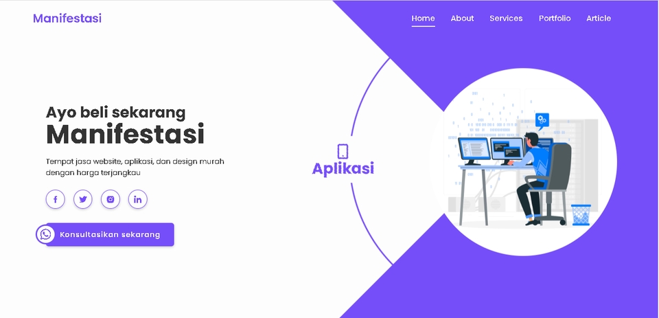 Web Development - Pembuatan website menggunakan laravel, HTML, php, css, javascript bootstrap - 3