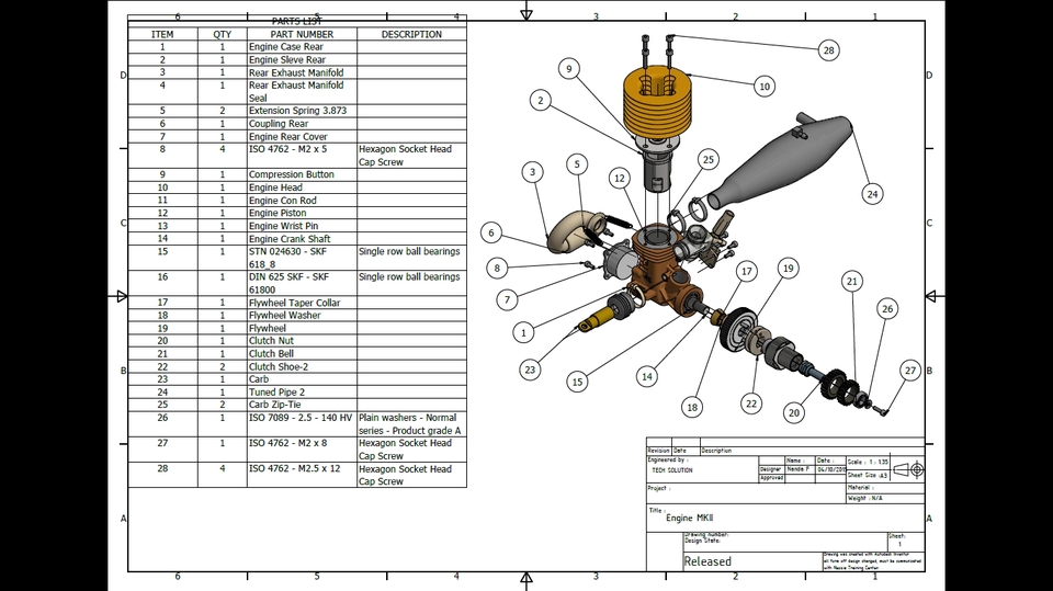 CAD Drawing - Jasa Desain 2D | 3D AutoCAD, Solidwork, Inventor, Fusion 360 - 12