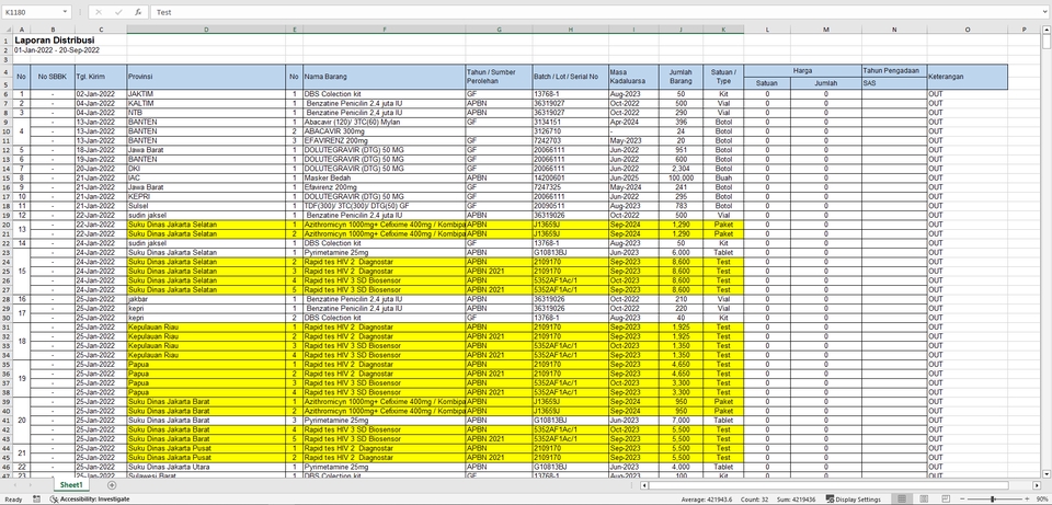 Jasa input data excel online dengan berbagai format file. Jasa entry data lengkap, rapi dan cepat. Jasa data entry profesional dan terpercaya.