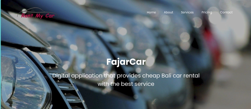 Jasa pembuatan website profesional dan murah dengan desain website responsif. FajarCar adalah platform digital yang menawarkan penyewaan mobil di Bali dengan harga terjangkau dan layanan terbaik.