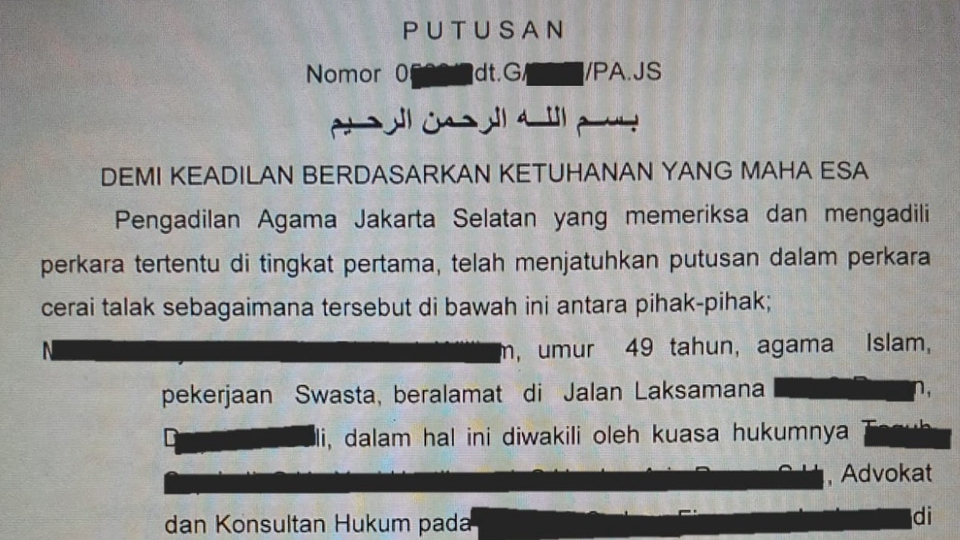 Hukum - CERAI, TALAK,  ITSBAT NIKAH, PERJANJIAN PERKAWINAN (KHUSUS DKI JAKARTA) - 1