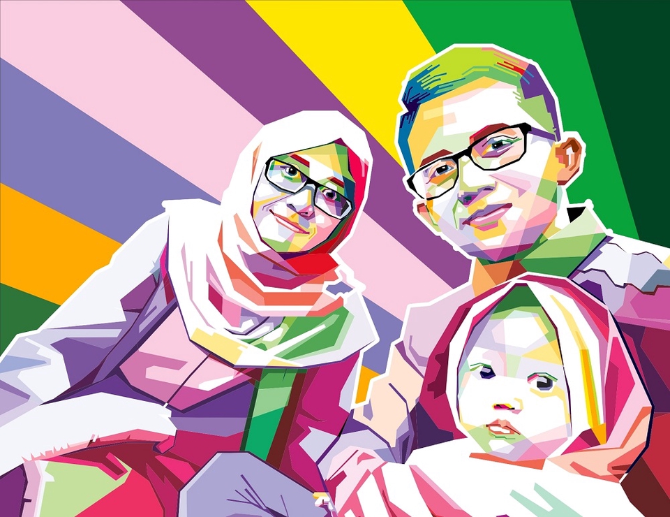 Gambar dan Ilustrasi - Mendesain Foto Menjadi WPAP Dalam Waktu 24 Jam. WPAP Cocok Buat Hadiah - 2