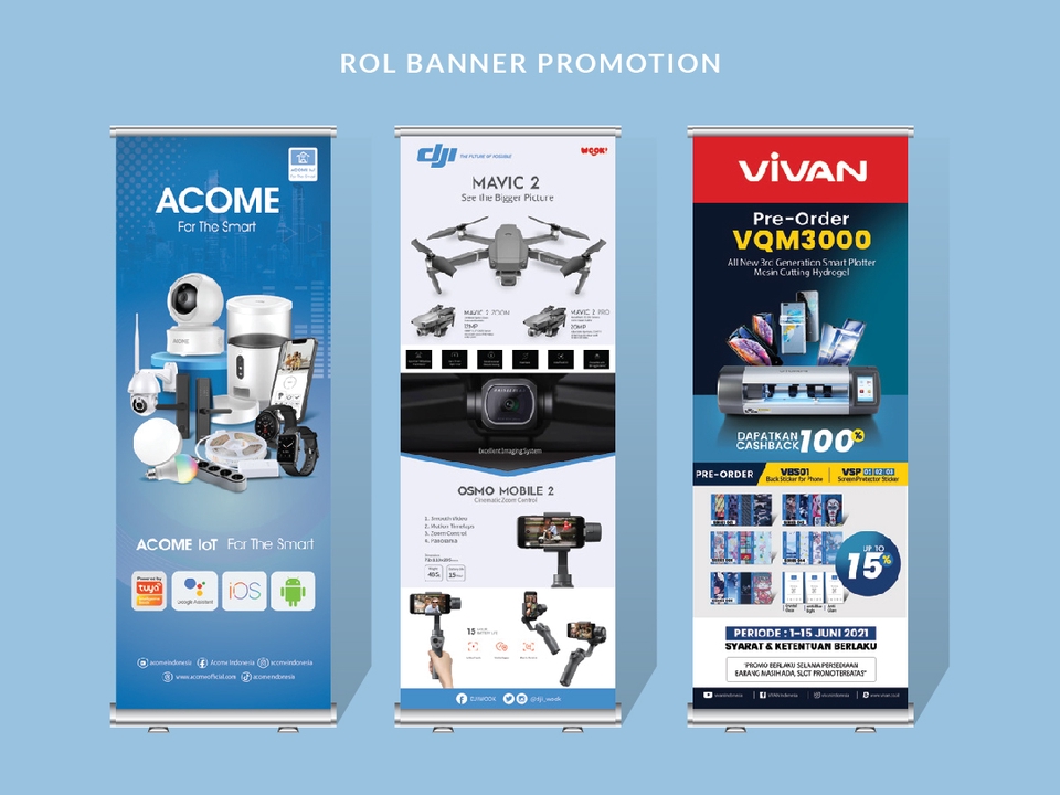 Jasa desain spanduk, banner, dan kartu nama dengan harga terjangkau, contoh desain menarik.