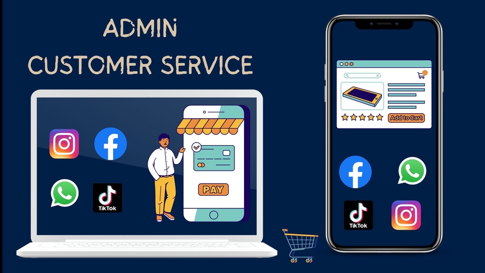 Admin Web & Page - Customer Service Online Shop E-commerce & Sosial Media - 1