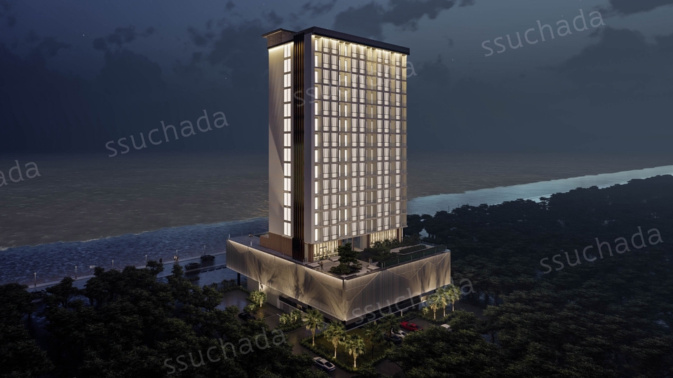 3D Perspective - รับขึ้นโมเดล 3D สถาปัตยกรรม / 3D perspective exterior interior and 3D Animation - 1