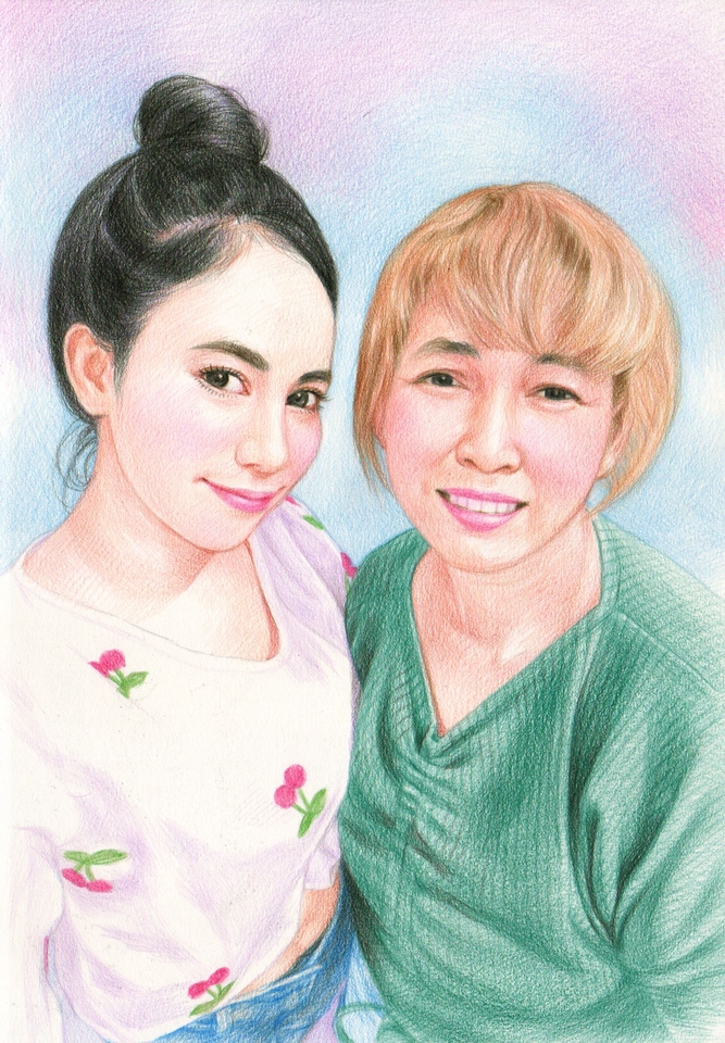 วาดภาพเหมือน Portrait - รับวาดภาพเหมือน งานสีไม้-งานดินสอ ขาว-ดำ - 20