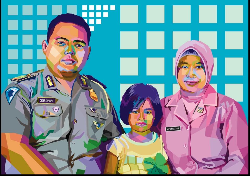 Gambar dan Ilustrasi - Tracing Gambar Dengan WPAP Style Cepat Harga Bersahabat - 11