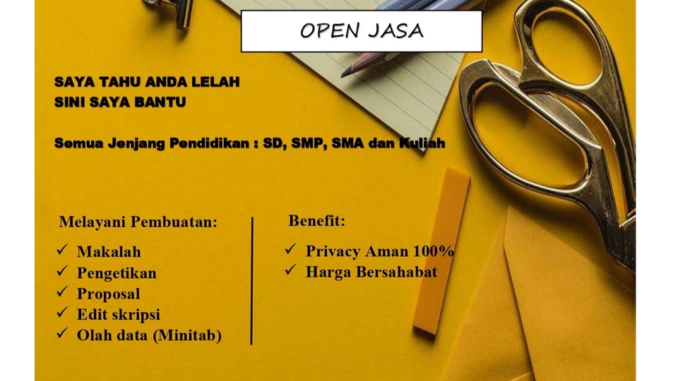 Jasa Lainnya - JASA PENGERJAAN TUGAS  - 1
