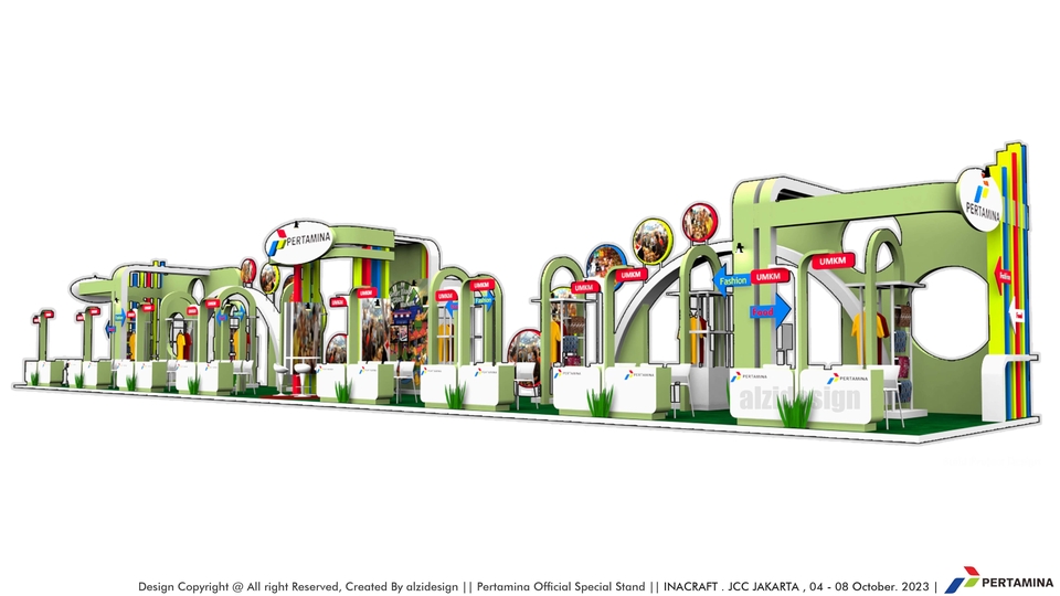 3D & Perspektif - DESAIN BOOTH PAMERAN 50 K (1 HARI & NEGO )  - 1