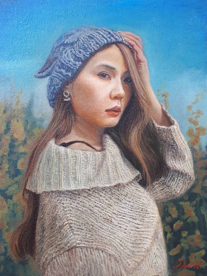 วาดภาพเหมือน Portrait - วาดภาพเหมือนสีน้ำมัน [ไม่เหมือนยินดีคืนเงิน]  - 5