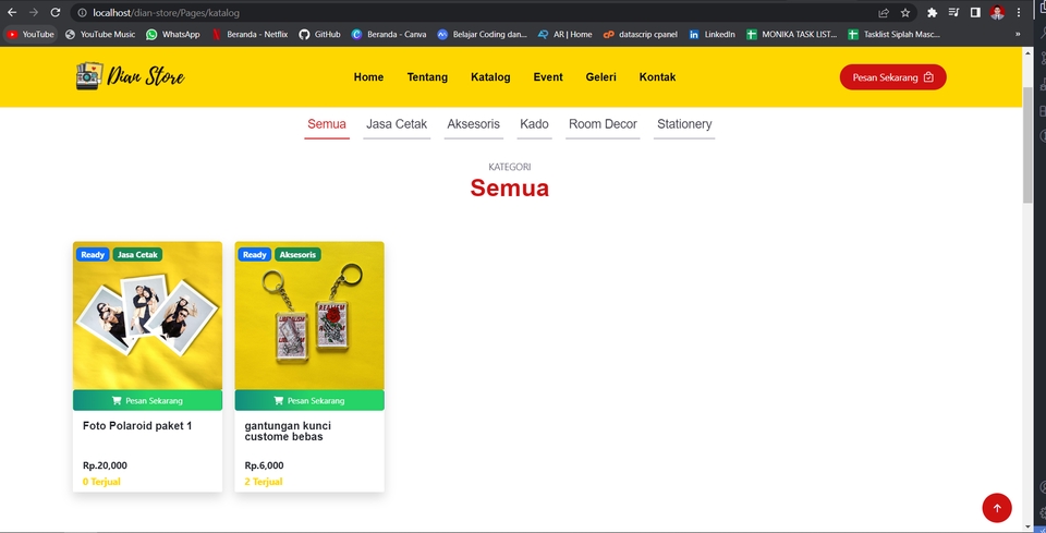 Web Development - Website Katalog dengan pemesanan via whatsapp - 4