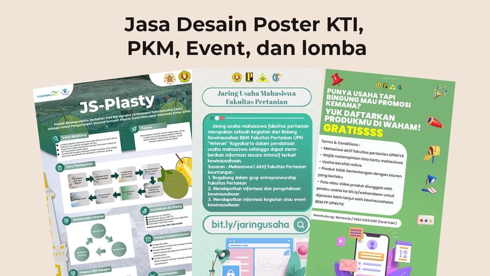 Digital Printing - Jasa Desain Poster Karya Tulis Ilmiah, Event, Lomba, dan lainnya - 1