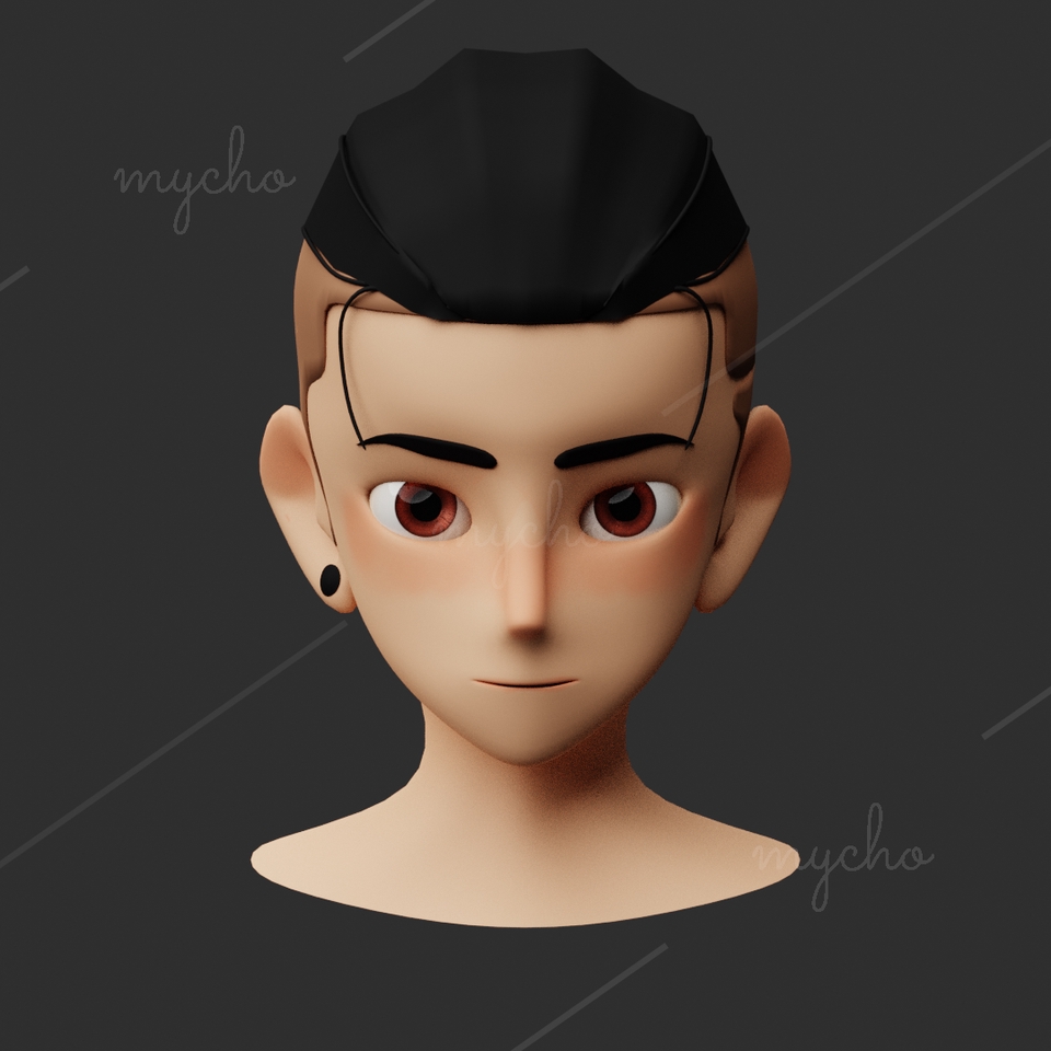 Jasa pembuatan video animasi 3d dengan karakter pria berambut hitam dan kacamata.