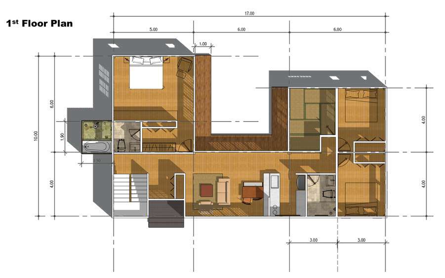 ออกแบบตกแต่งภายในและภายนอก - ออกแบบบ้านพักอาศัย - 3