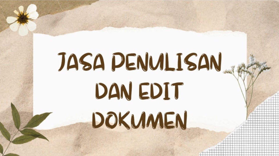 Pengetikan Umum - Jasa pengetikan, penulisan dokumen, pembuatan makalah dll - 1