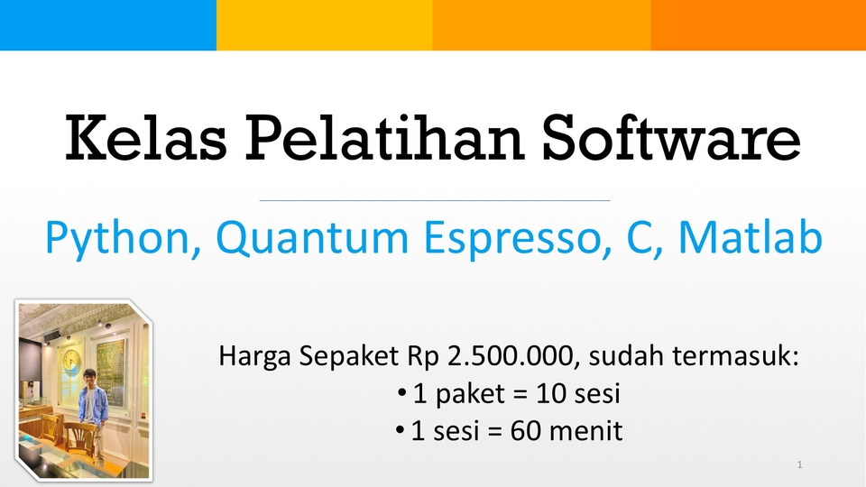 Les & Bimbel Akademik Online Segala Jenjang (SD, SMP, SMA, SMK) - Kelas Pelatihan Software (Python, Quantum Espresso, C, Matlab)