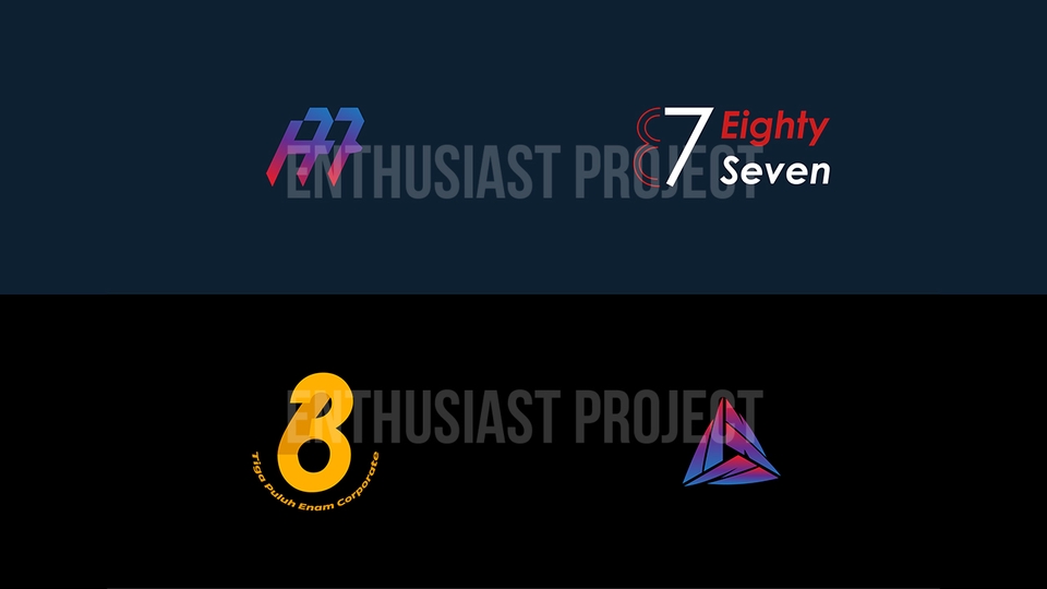 Desain Logo Enthusiast Project, jasa desain logo online, buat logo online, desain logo profesional, pembuatan logo online.