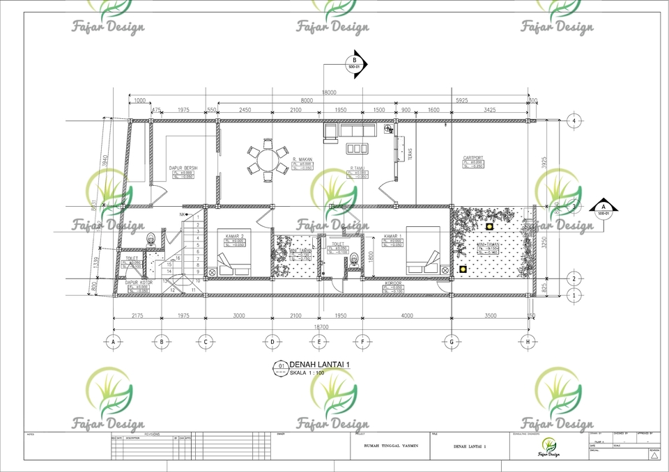 CAD Drawing - Redraw Bangunan Atau Gambar Kerja Dalam Bentuk 2D - 13