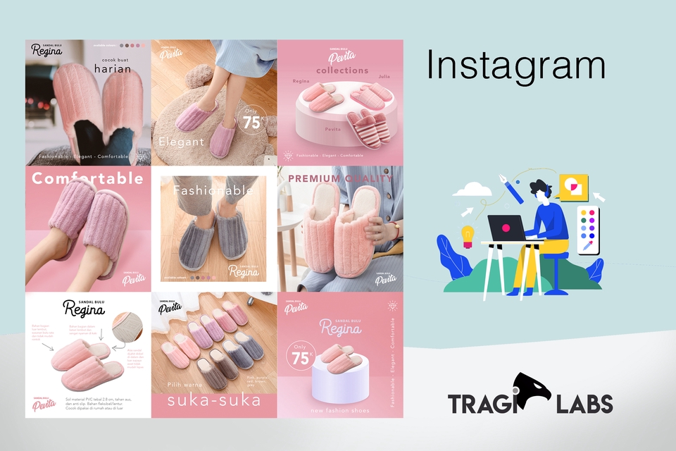 Admin Web & Page - Sosial Media Desain Feed Instagram, Story & Caption Kelola Akun - 8