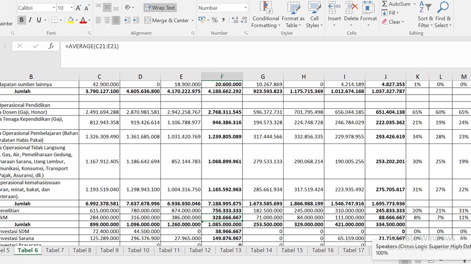 Data Entri dan Formula Excel