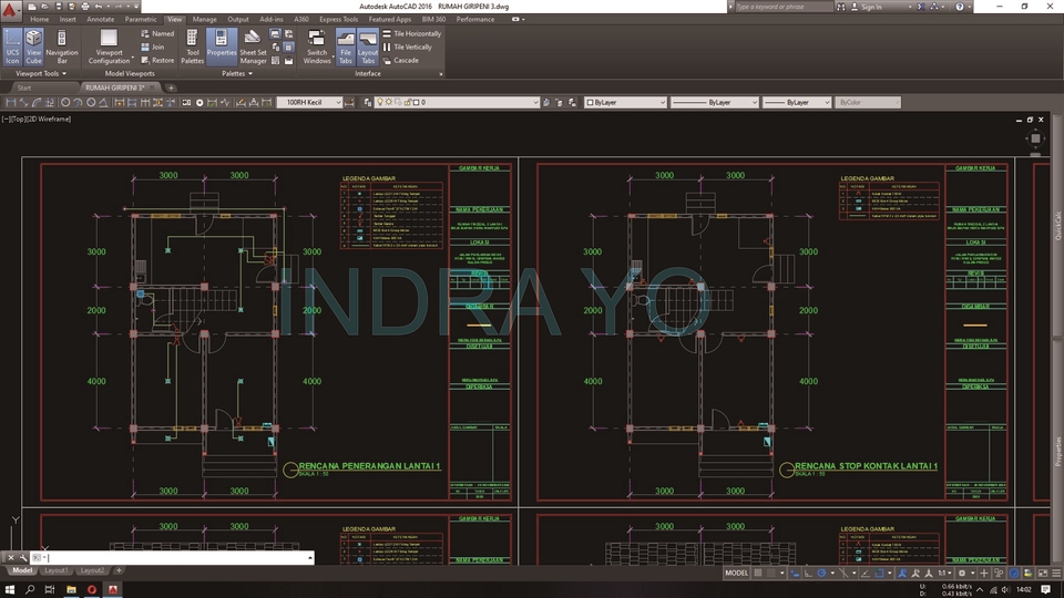 CAD Drawing - Gambar Kerja IMB Lengkap Detail CAD - 2