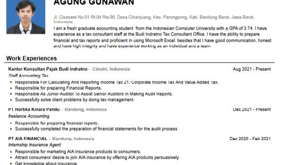 Jasa Akuntansi Konsultan Keuangan - Agung Gunawan