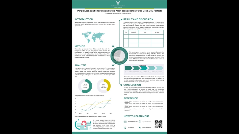 Banner Online - Desain poster publikasi jurnal penelitian - 1