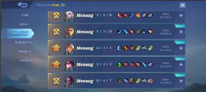 Gaming - JOKI & MABAR MOBILE LEGENDS (MURAH, CEPAT, DAN AMAN) - 8