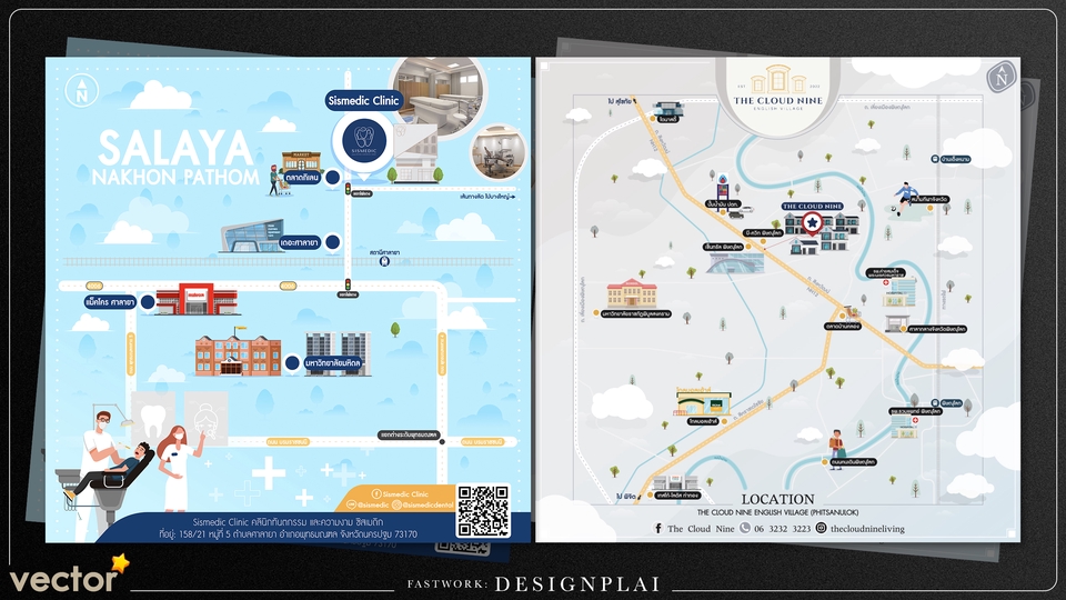 วาดแผนที่ - Map Design ออกแบบแผนที่ งานดี มีสไตล์ - 12