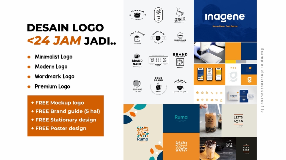 Logo - Desain Logo Profesional FREE Brand guideline dengan kualitas terjamin - 1 Hari Jadi.. - 1