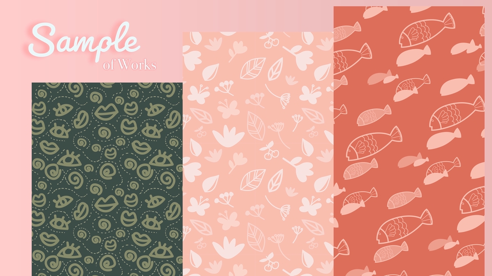 วาด/ออกแบบแพทเทิร์นเสื้อผ้า - รับออกแบบลาย repeat | ลายผ้า seamless pattern | ใช้ในงานแฟชั่น หรือ ต่อยอดทำผลิตภัณฑ์อื่นๆได้มากมาย - 7
