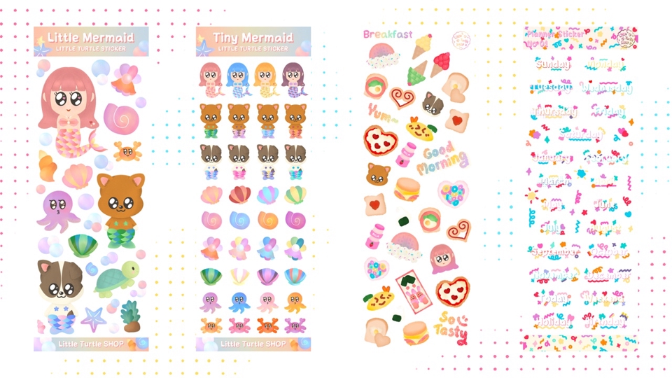 ออกแบบสติ๊กเกอร์ - ออกแบบสติกเกอร์สุดน่ารักปุ๊ปปิ๊ก🌸💖 - 5