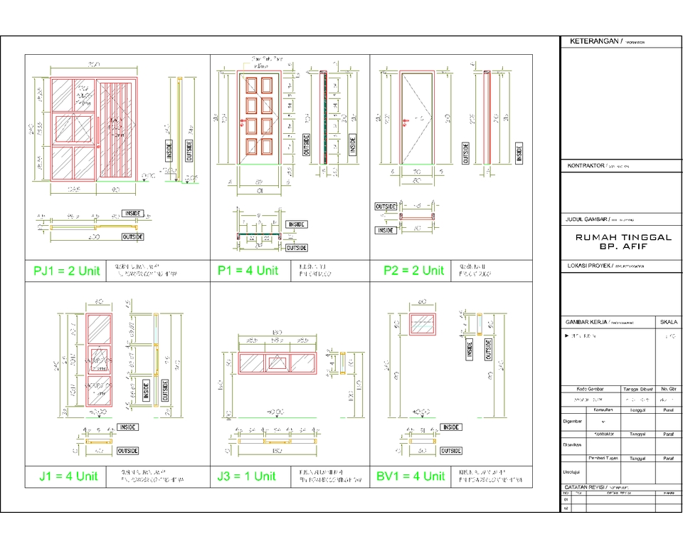 Jasa Gambar Arsitek & Struktur IMB PBG Gambar Kerja Bestek