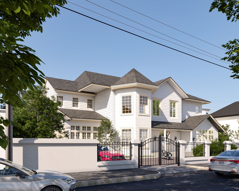 3D & Perspektif - Render realistis eksterior rumah, apartemen, dan perumahan developer. - 19