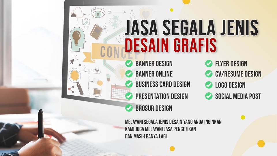 Jasa Desain Grafis: Banner, Flyer, Kartu Nama, Brosur, Undangan Pernikahan, Spanduk, dan Lainnya