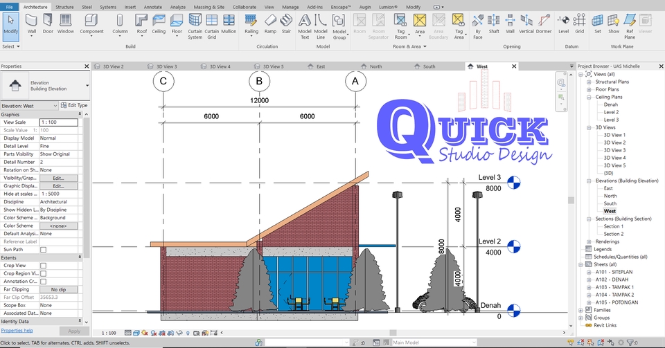 CAD Drawing - Modeling Revit Ars, Str & MEP (Recommended) - 5