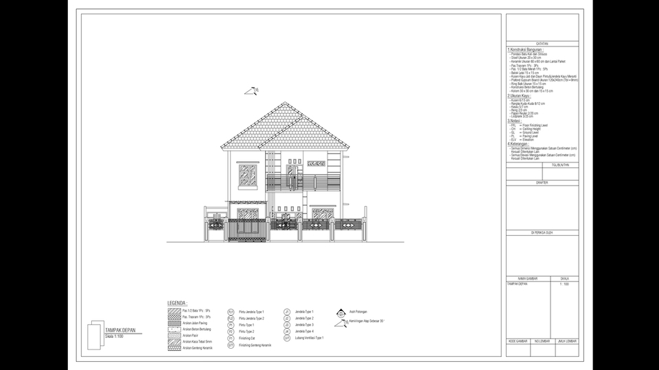 CAD Drawing - Desain Gambar Kerja (Autocad) 2D - 6