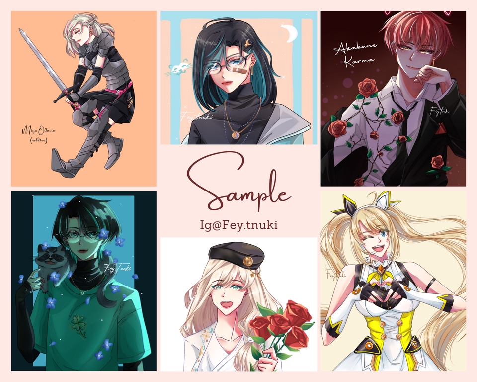 Desain Karakter - Commission Art, Fanart, Anime - 4