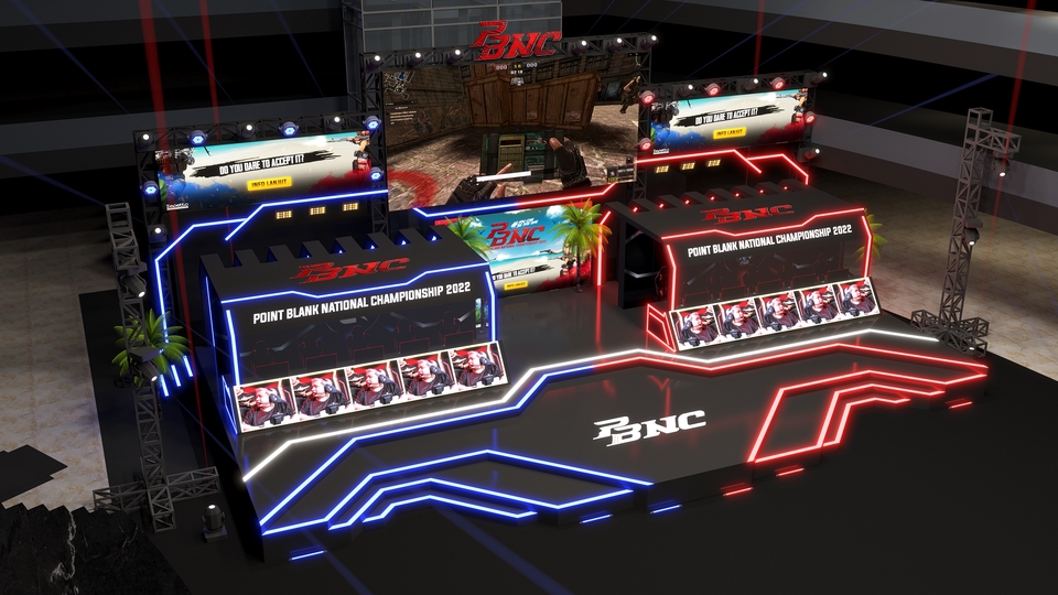 3D & Perspektif - 3D Set Designer. Stage Booth Exterior & Interior - 8