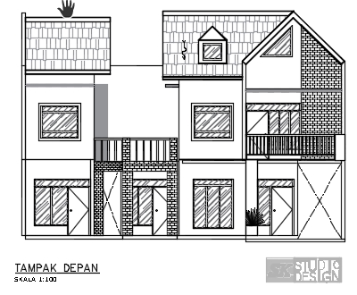 CAD Drawing - Gambar  CAD 2D IMB 1 Hari Jadi ( 6000rb/m2  NEGO ) - 3